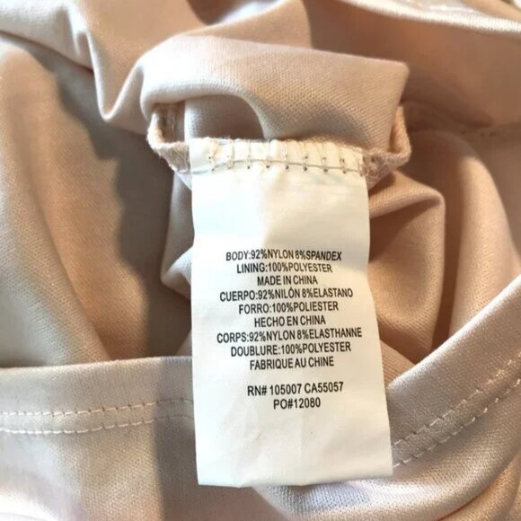 Marina Bell Sleeve Dress Blush Size 6 Sequins Lace - Picture 9 of 10